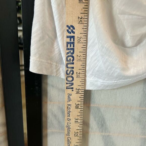 NWT Nordstrom Caslon knotted white Embroidered Flower tee 1X - Picture 5 of 10